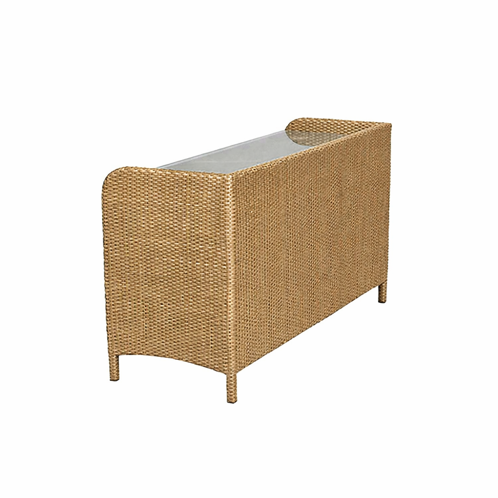 SERVICE SIDE BOARD WITH GLASS TOP (AHO/080/001)