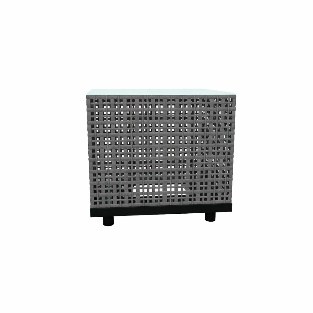 SIDE TABLE WITH GLASS TOP (AHO/003/016)