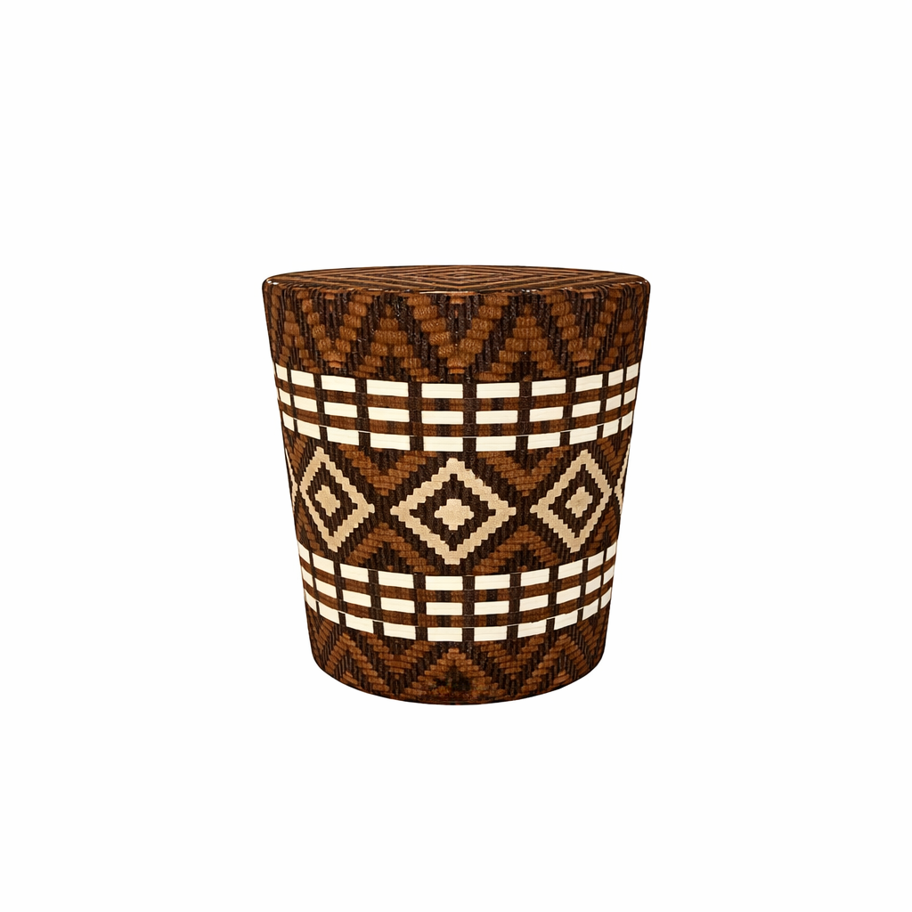 SIDE TABLE WITH GLASS TOP (AHO/020/002)