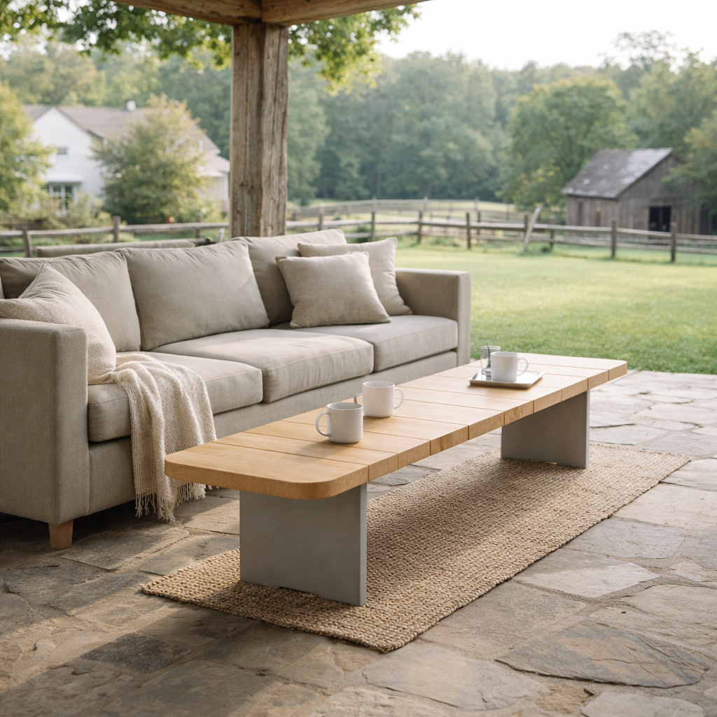 RECTANGLE TEAK TABLE TOP (AHO/013/045)