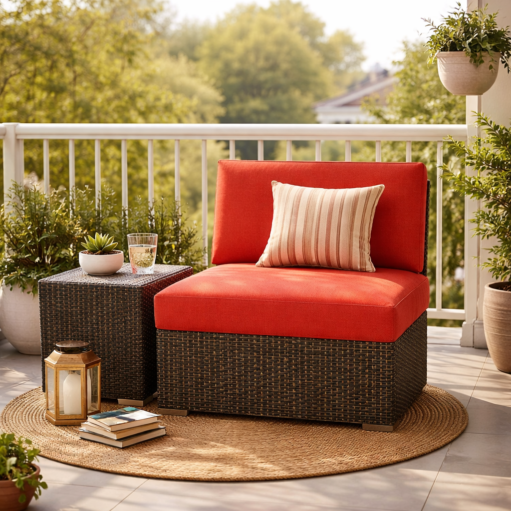 SINGLE SEATER CENTER MODULE WITH CUSHION (AH006/002)