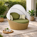 DAYBED WITH CANOPY & CUSHION (AHO/039/001)