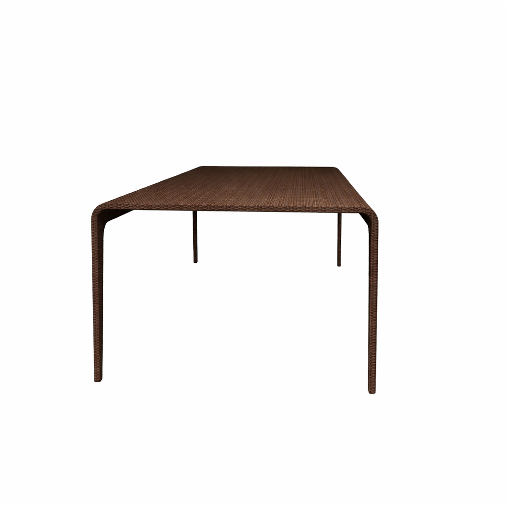 RECTANGULAR DINING TABLE WITH GLASS TOP (AHO/018/019)