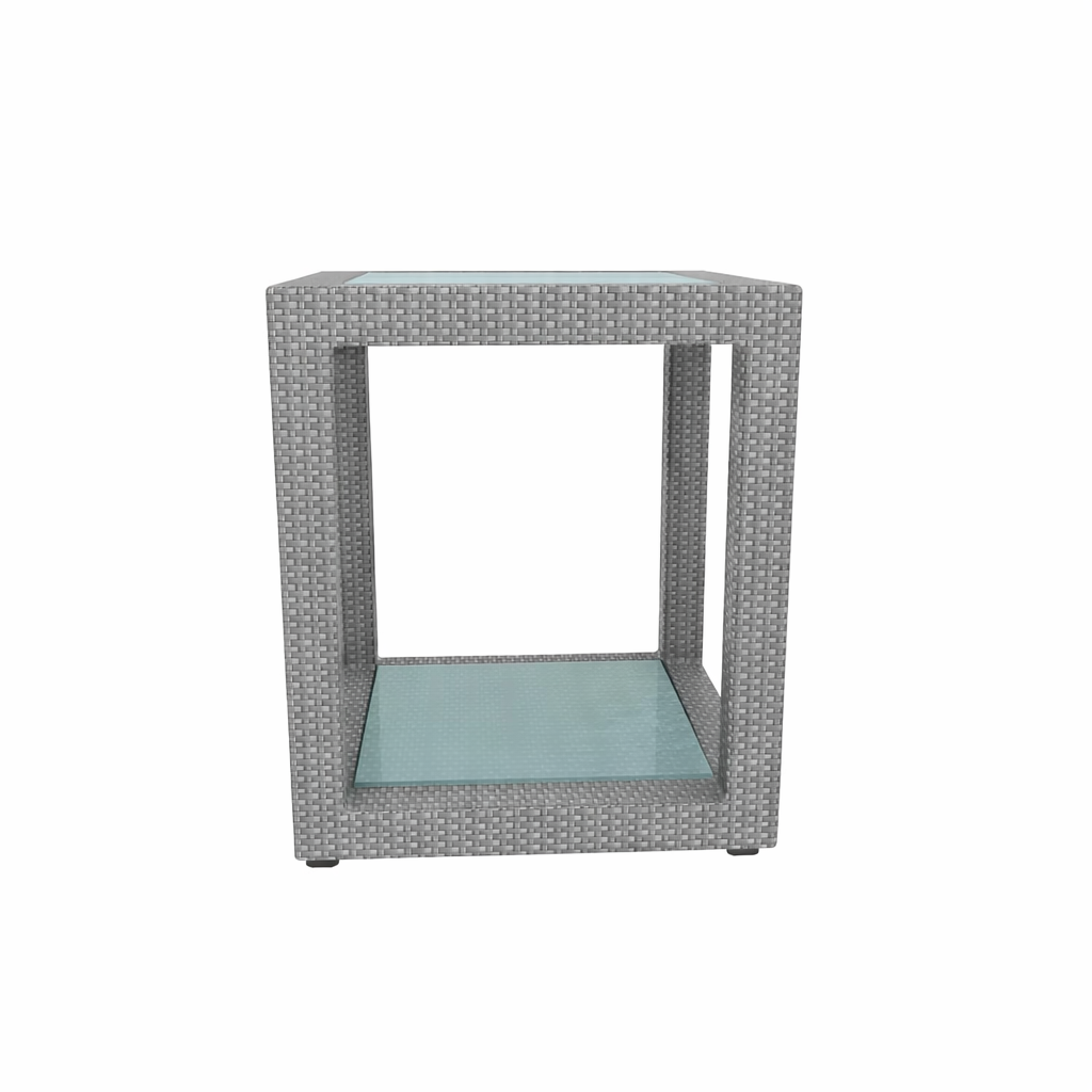 SIDE TABLE WITH GLASS TOP (AHO/002/005)