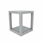 SIDE TABLE WITH GLASS TOP (AHO/002/005)