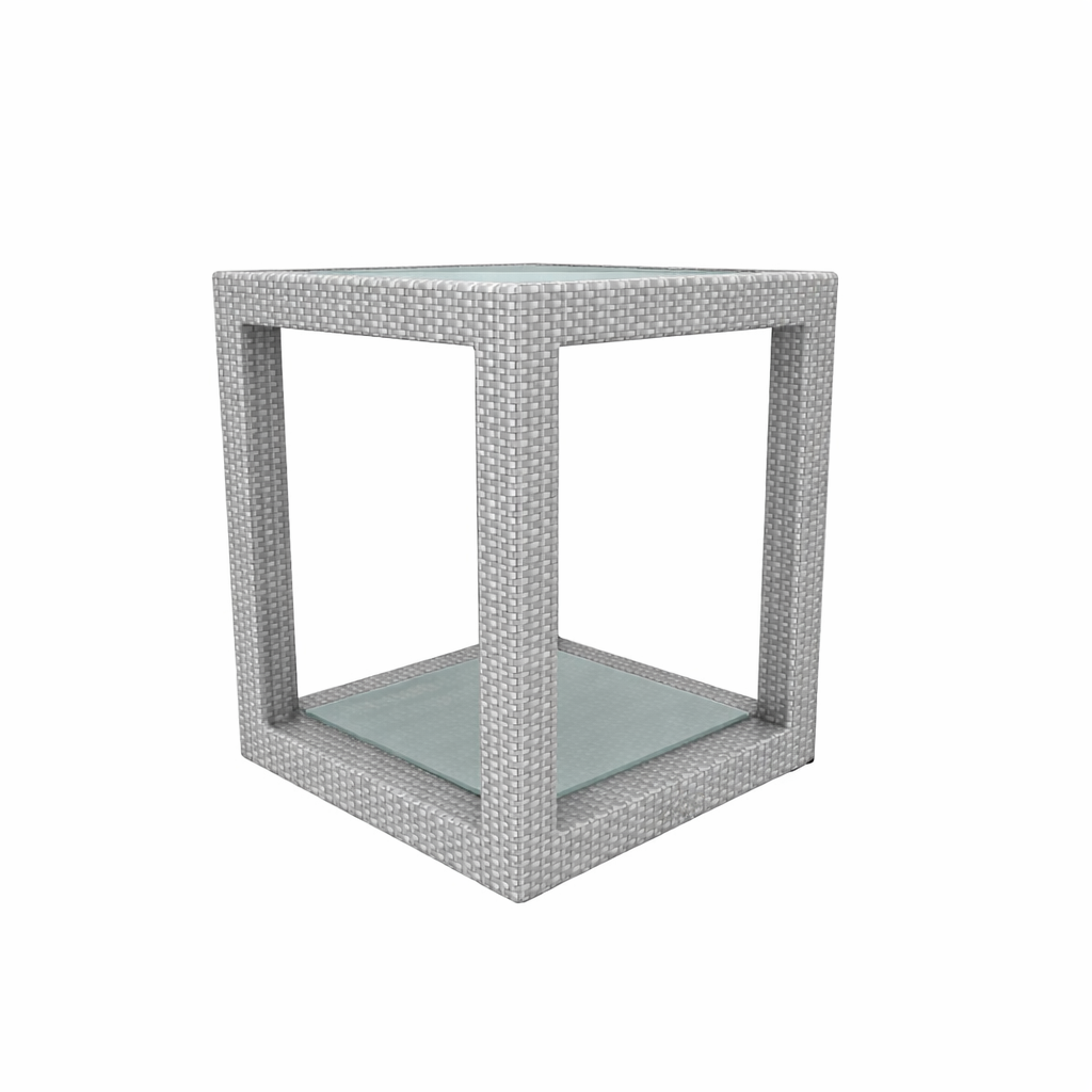 SIDE TABLE WITH GLASS TOP (AHO/002/005)