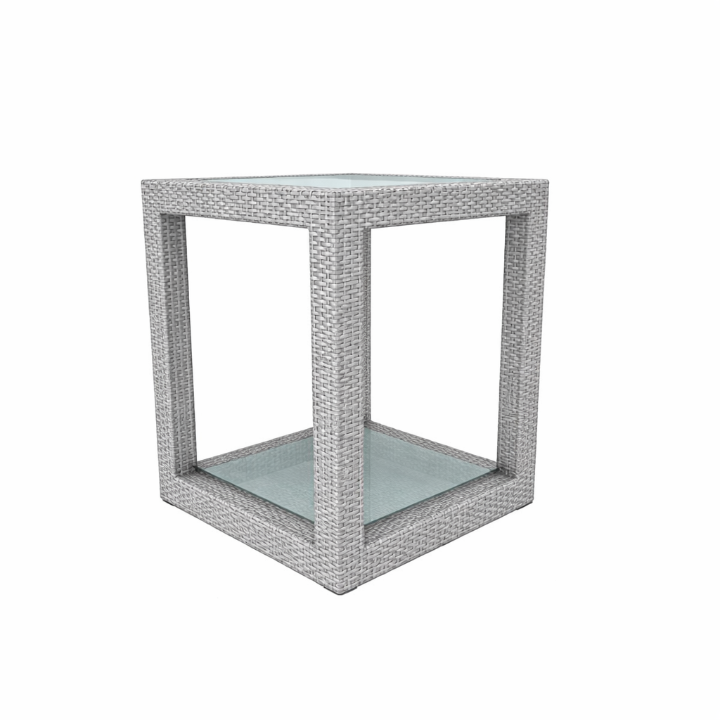 SIDE TABLE WITH GLASS TOP (AHO/002/005)