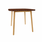 SQUARE DINING TABLE WITH GLASS TOP (AHO/016/009)