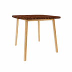 SQUARE DINING TABLE WITH GLASS TOP (AHO/016/009)