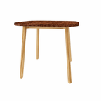 SQUARE DINING TABLE WITH GLASS TOP (AHO/016/009)