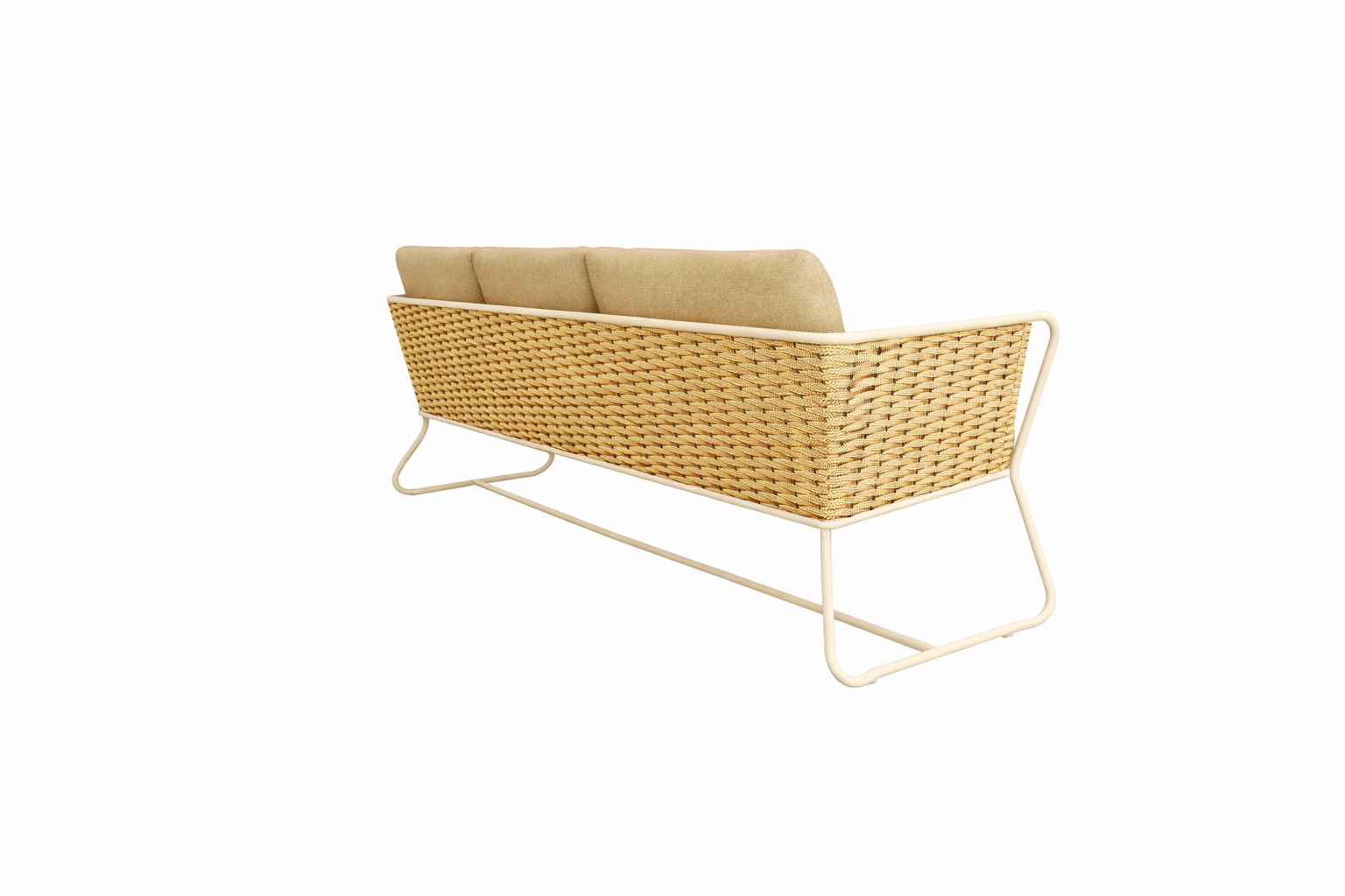 THREE SEATER SOFA WITH CUSHION (AHO/046/006)