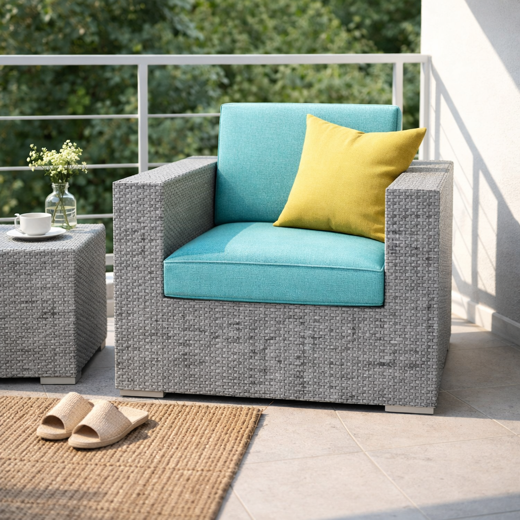 SINGLE SEATER SOFA WITH CUSHION (AHO/031/001)