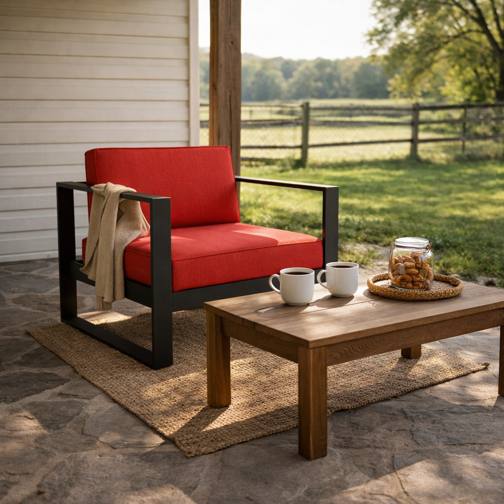 SINGLE SEATER SOFA WITH CUSHION (AHO/050/001)
