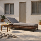 SUN LOUNGER WITH CUSHION (AHO/003/015)