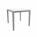 DINING TABLE 100 X 100 CM WITH GLASS TOP (AHO/030/001)