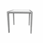 DINING TABLE 100 X 100 CM WITH GLASS TOP (AHO/030/001)