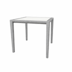 DINING TABLE 100 X 100 CM WITH GLASS TOP (AHO/030/001)