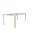 DINING TABLE WITH GLASS TOP (AHO/003/003)