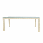 DINING TABLE WITH GLASS TOP (AHO/003/003)