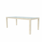 DINING TABLE WITH GLASS TOP (AHO/003/003)