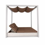 DOUBLE SUN BED NO CURTAINS WITH CUSHION (AHO/019/001)