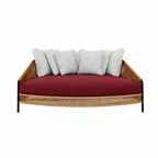 ROUND SUNBED WITH CUSHION (AHO/014/036)