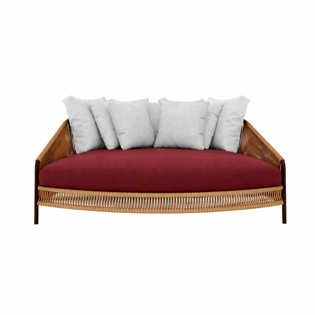 ROUND SUNBED WITH CUSHION (AHO/014/036)