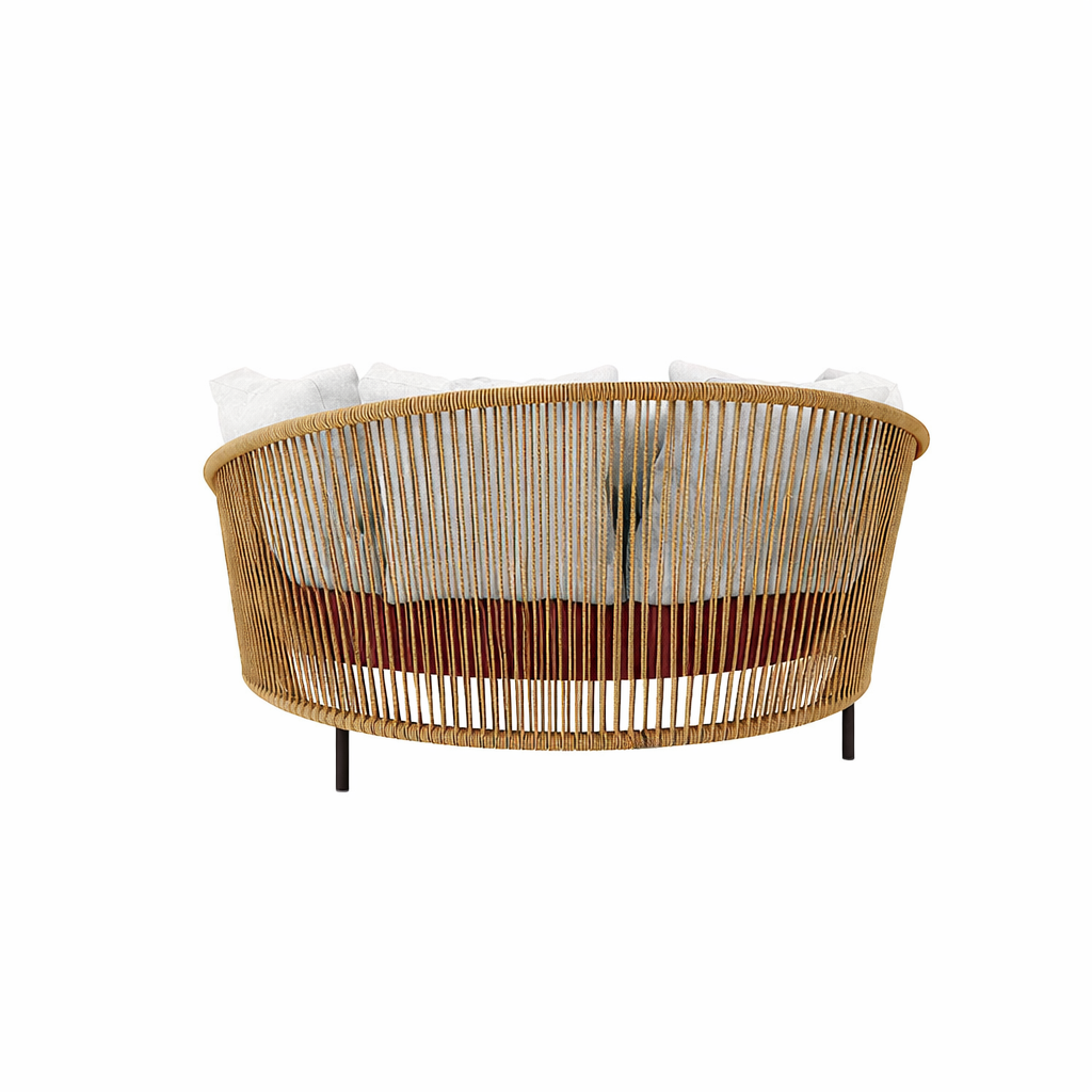 ROUND SUNBED WITH CUSHION (AHO/014/036)