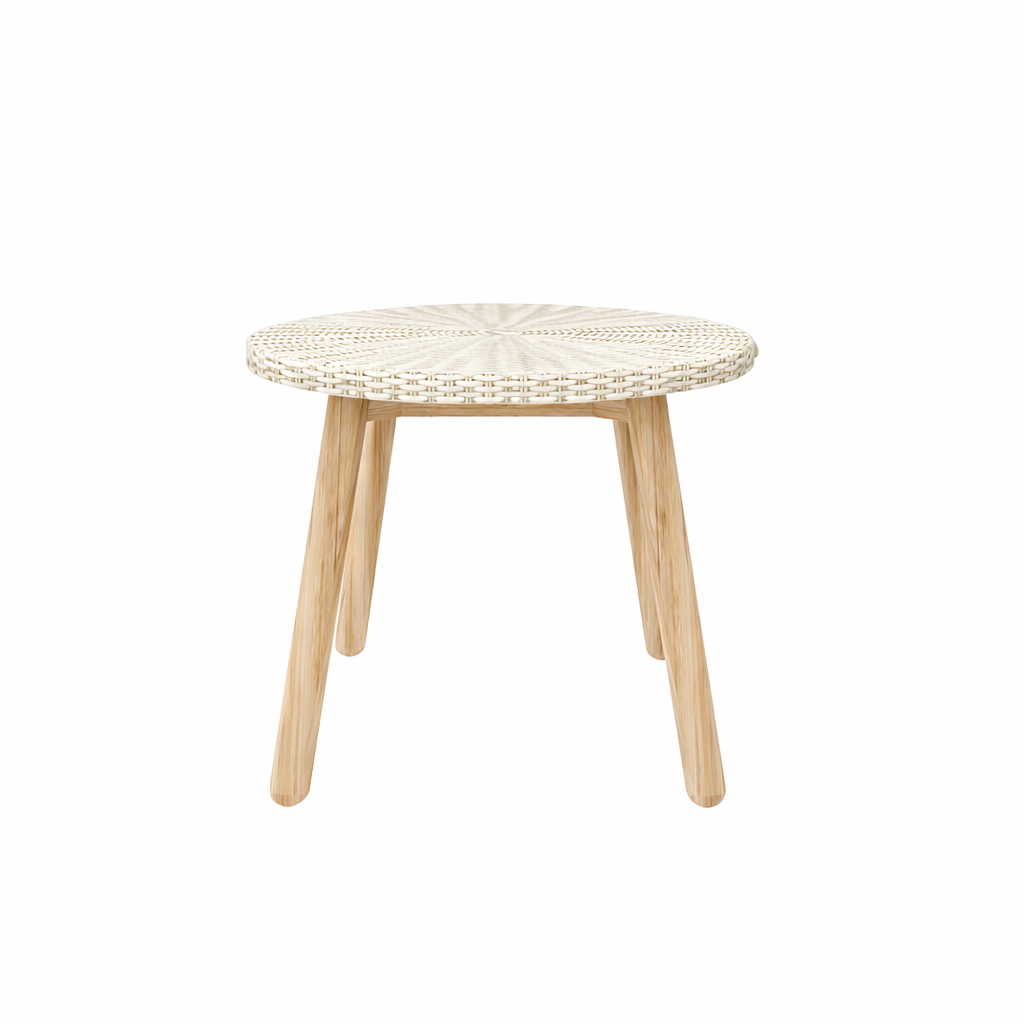 SIDE TABLE WITH GLASS TOP (AHO/016/012)