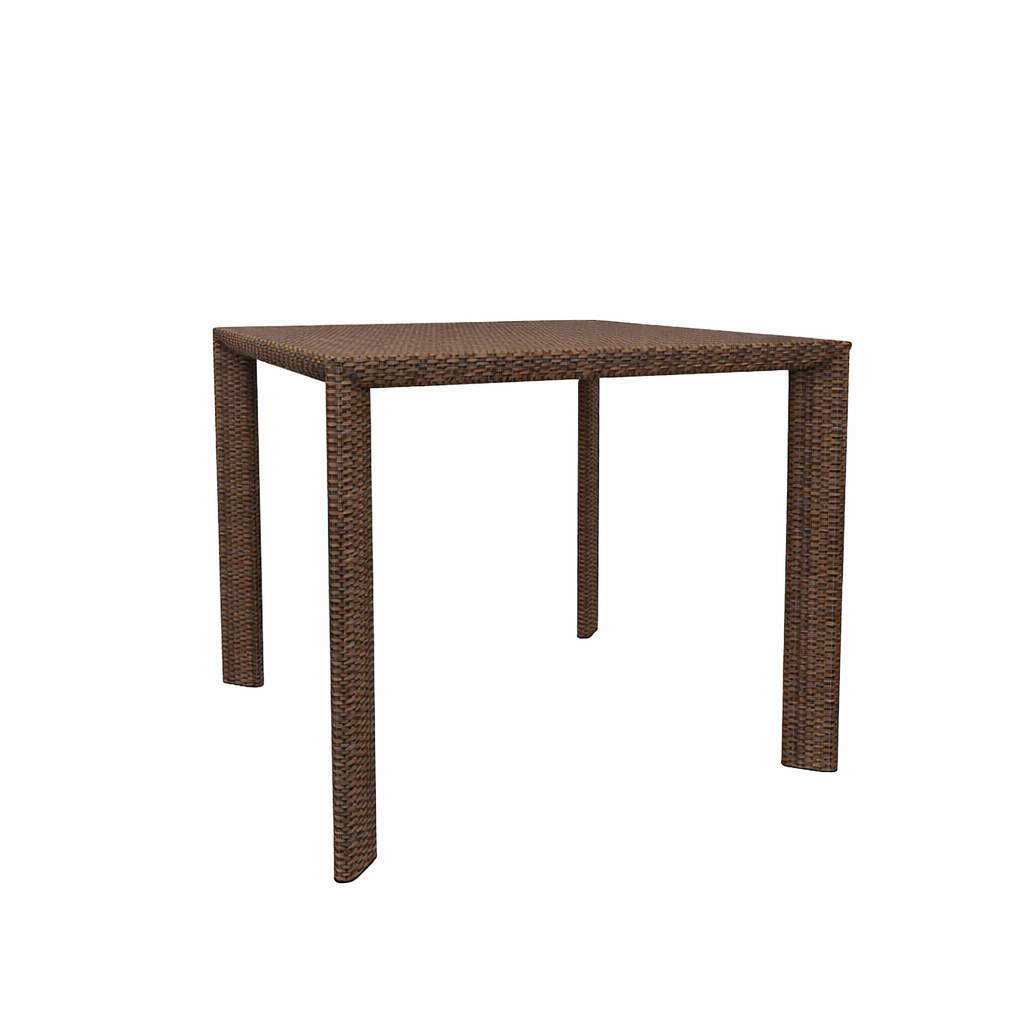 SQUARE DINING TABLE WITH GLASS TOP (AHO/021/005)