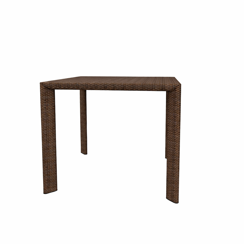 SQUARE DINING TABLE WITH GLASS TOP (AHO/021/005)