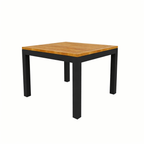 SQUARE SIDE TABLE 45 X 45 CM. WITH TEAK WOOD TOP (AHO/042/009)