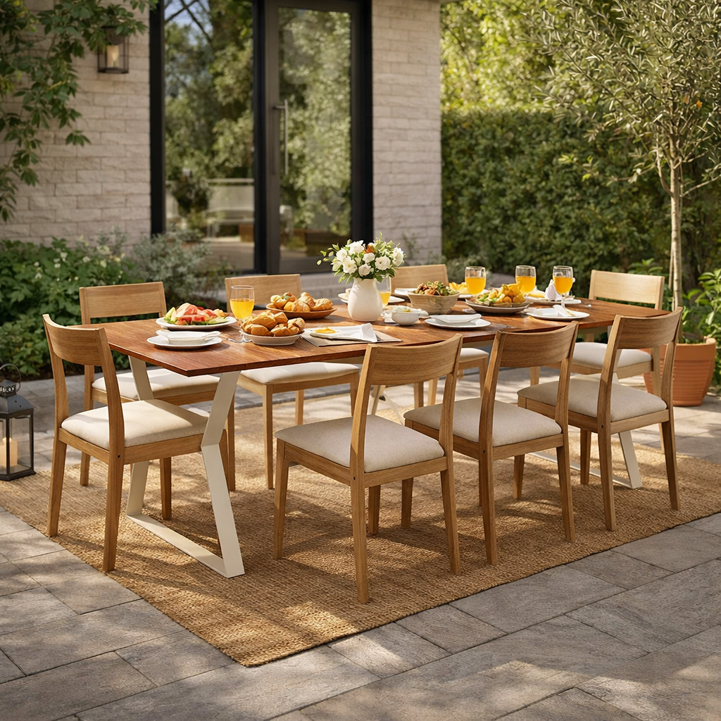 DINING TABLE WITH HPL TOP (AHO/040/006)