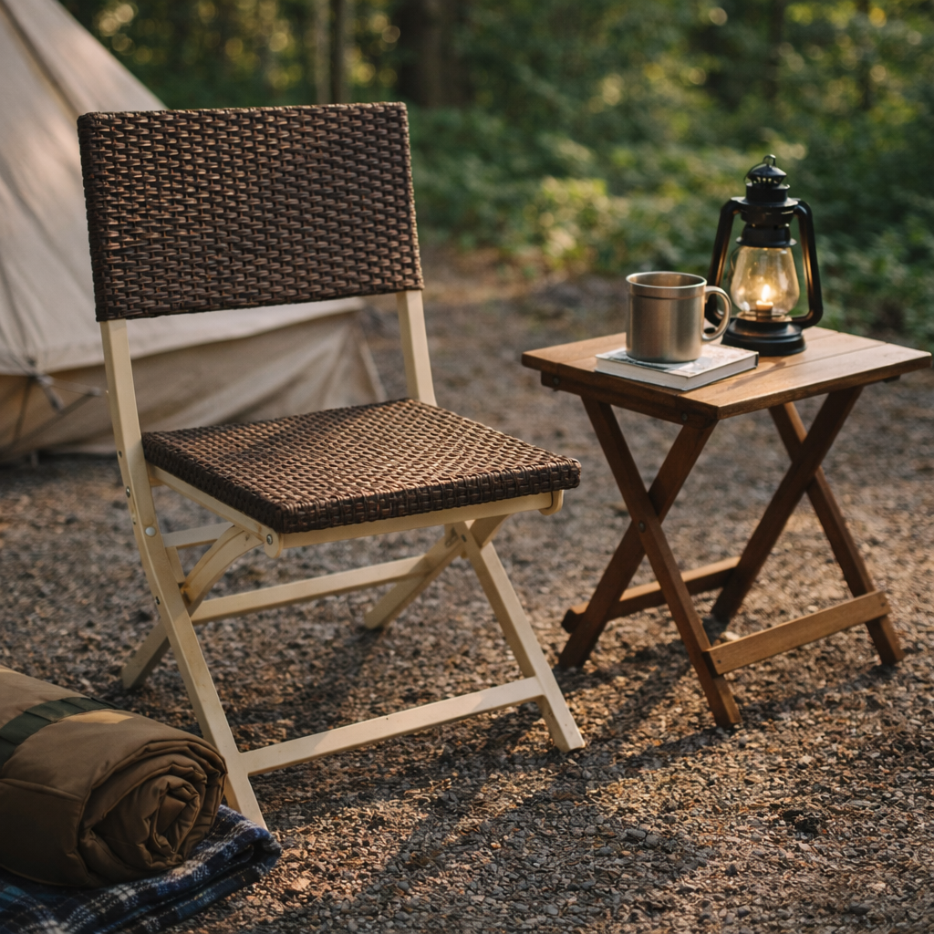 FOLDING CHAIR & TABLE SET (AHO/068/001)