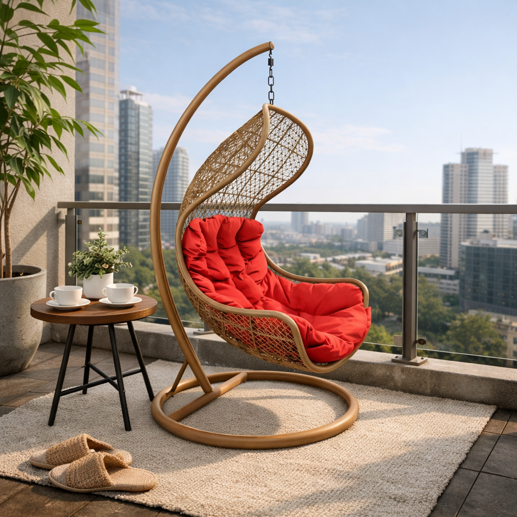 SINGLE SEATER SWING WITH CUSHION (AHO/056/001)