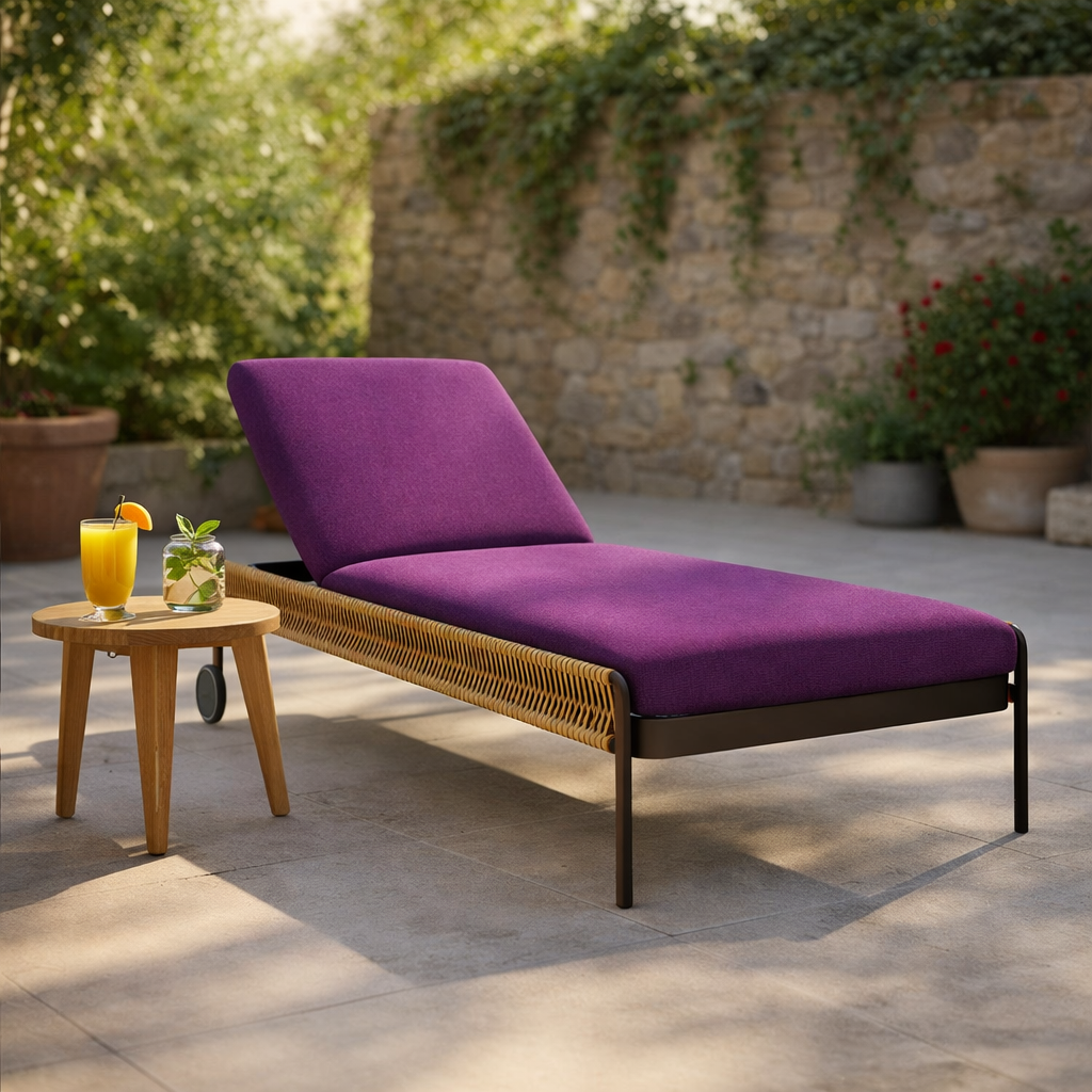 SUN BED WITH CUSHION (AHO/014/021)
