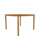 DINING TABLE WITH GLASS TOP (AHO/003/004)
