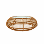SPA ROUND COFFEE TABLE WITH GLASS TOP (AHO/063/002)