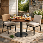 DINING TABLE WITH HPL TOP (AHO/051/002)