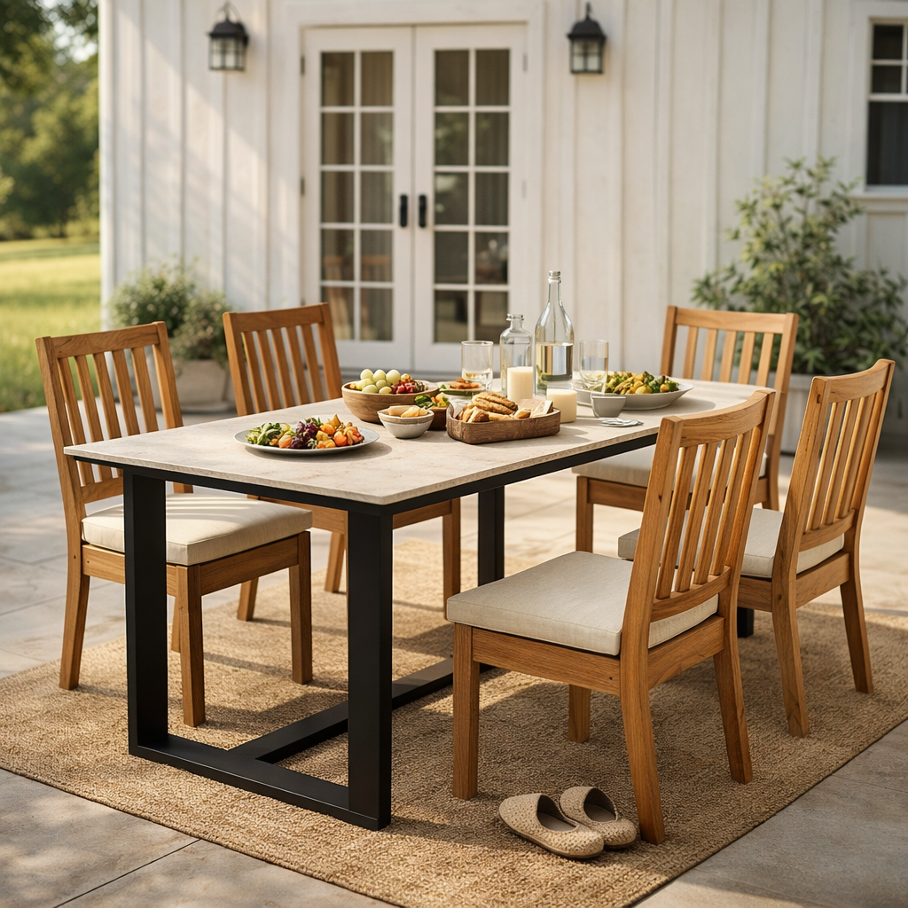 DINING TABLE WITH HPL TOP AHO/088/002