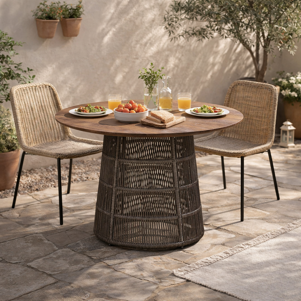 DINING TABLE WITH HPL TOP AHO/090/002
