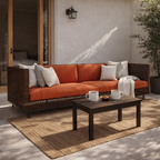 FOUR SEATER SOFA WITH CUSHION (AHO/003/008)