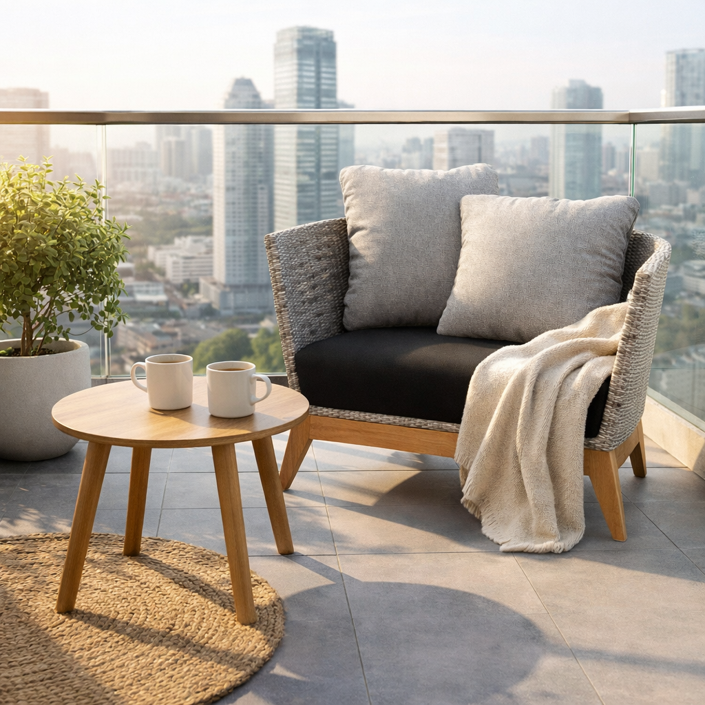 SINGLE SOFA WITH CUSHION (AHO/017/004)