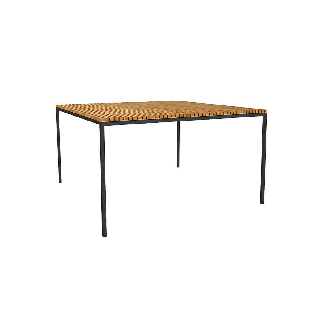 DINING TABLE WITH TEAK WOOD TOP (AHO/045/010)