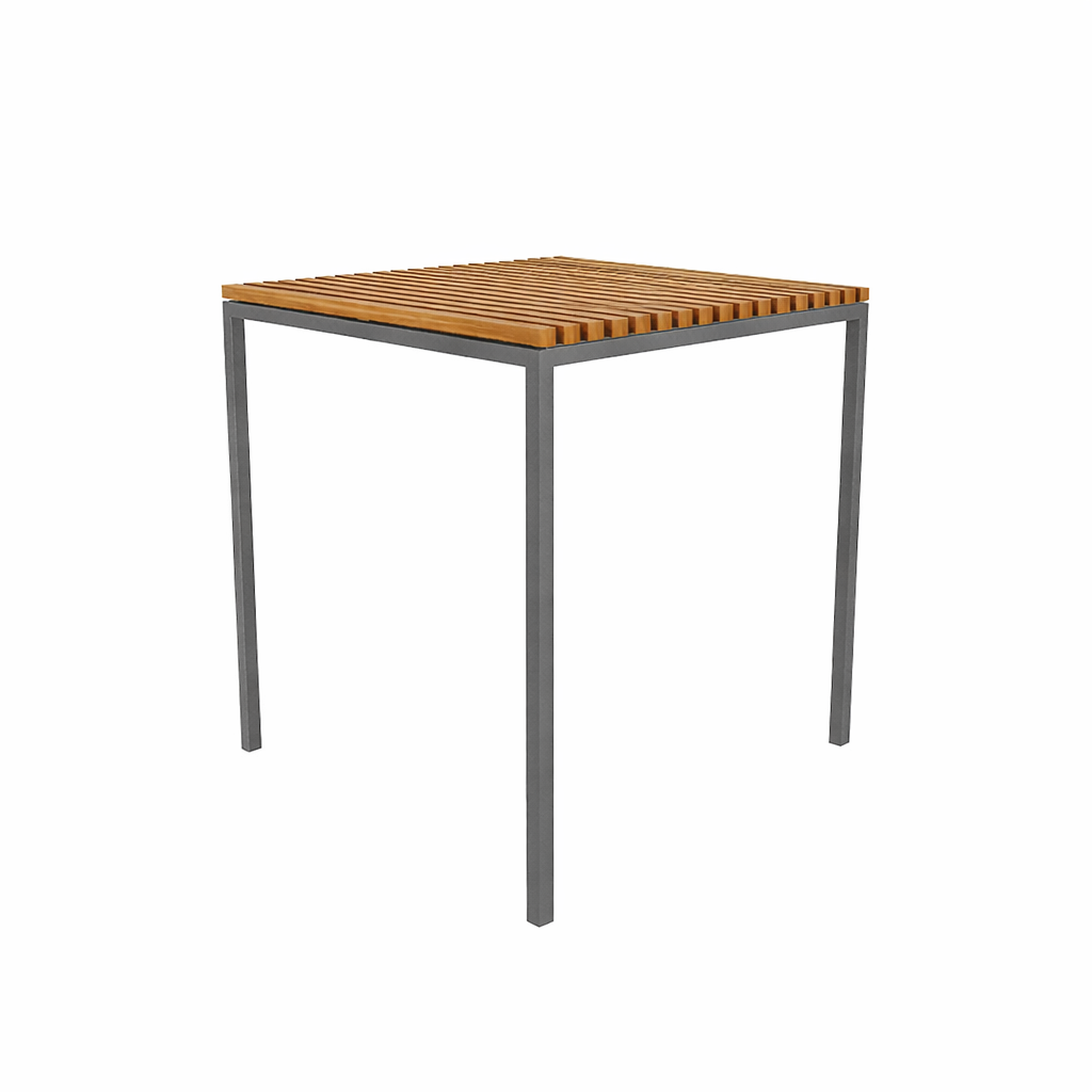 DINING TABLE WITH TEAK WOOD TOP (AHO/045/008)