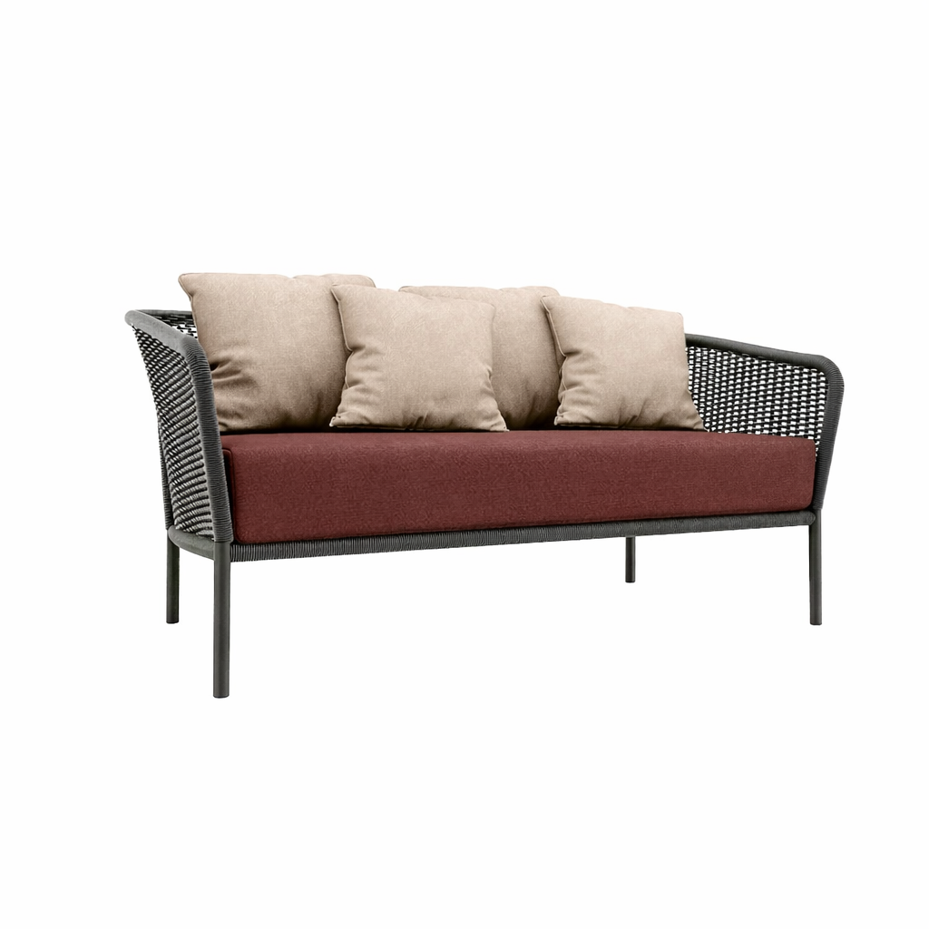 DOUBLE SEATER SOFA WITH CUSHION (AHO/051/005)