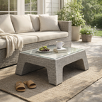 CENTER TABLE WITH GLASS TOP (AHOL/191/003)