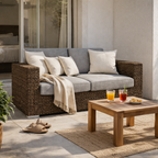 DOUBLE SEATER SOFA WITH CUSHION (AHO/022/008)