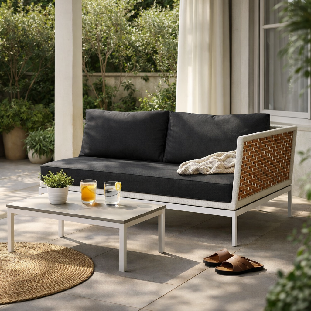 MODULAR LEFT DOUBLE SOFA WITH CUSHION (AHO/027/006)