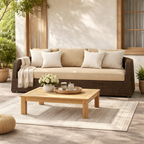 THREE SEATER SOFA WITH CUSHION (AHO/012/003)
